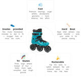 Load image into Gallery viewer, FR J Club 300 Teal Kids Skates