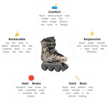 Load image into Gallery viewer, Flying Eagle F6s Falcon Pro Gold Skates