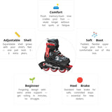 Load image into Gallery viewer, Rollerblade Microblade SL Black Red Kids Skates