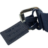 Load image into Gallery viewer, Dior Belt Logo Jacquard Small Item Canvas Leather Navy Silver Hardware