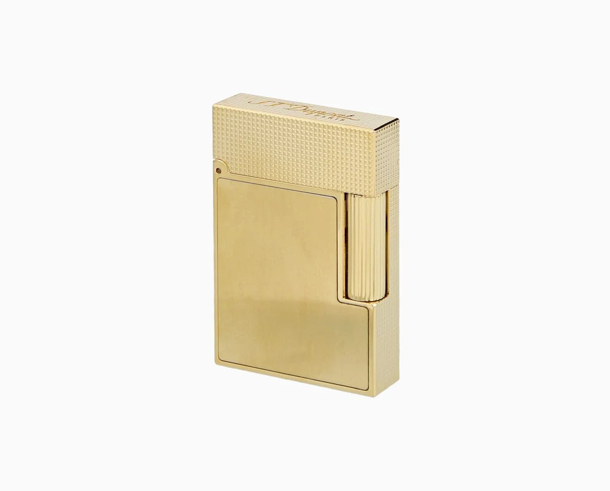 Ligne 2 Small Brushed Yellow Gold Lighter/Briquet C18602