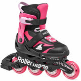 Load image into Gallery viewer, Rollerblade Microblade Black Pink Kids Skates
