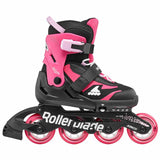 Load image into Gallery viewer, Rollerblade Microblade Black Pink Kids Skates