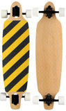 Load image into Gallery viewer, Safety Stripe Drop Through Complete Longboard Thru Freestyle