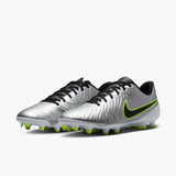 Load image into Gallery viewer, Nike Tiempo Legend 10 Club Multi-Ground Low-Top Soccer Cleats - Metallic Silver