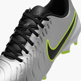 Load image into Gallery viewer, Nike Tiempo Legend 10 Club Multi-Ground Low-Top Soccer Cleats - Metallic Silver