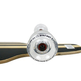 Load image into Gallery viewer, Paradise Longboard 9.5" x 44" Bamboo Tiki Face Drop Through Pintail