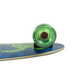 Load image into Gallery viewer, Paradise Longboard Turtle Skull Kicktail 9.75" x 44" Blue / Green