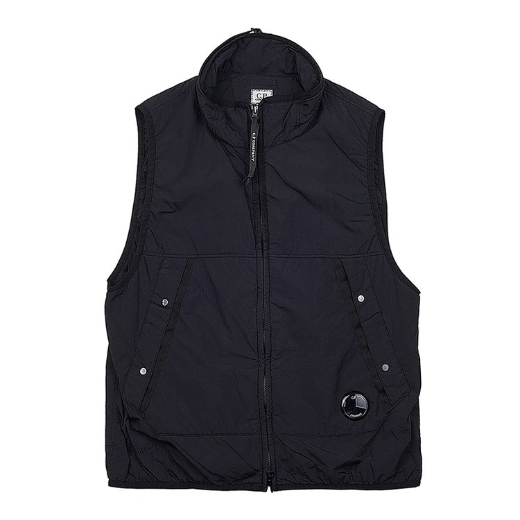 Cp Company Primaloft G.D.P Padded Lens Gilet In Black