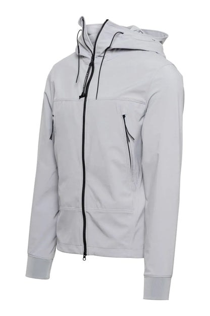 Cp Company S/S Goggle Soft Shell In Drizzle Grey