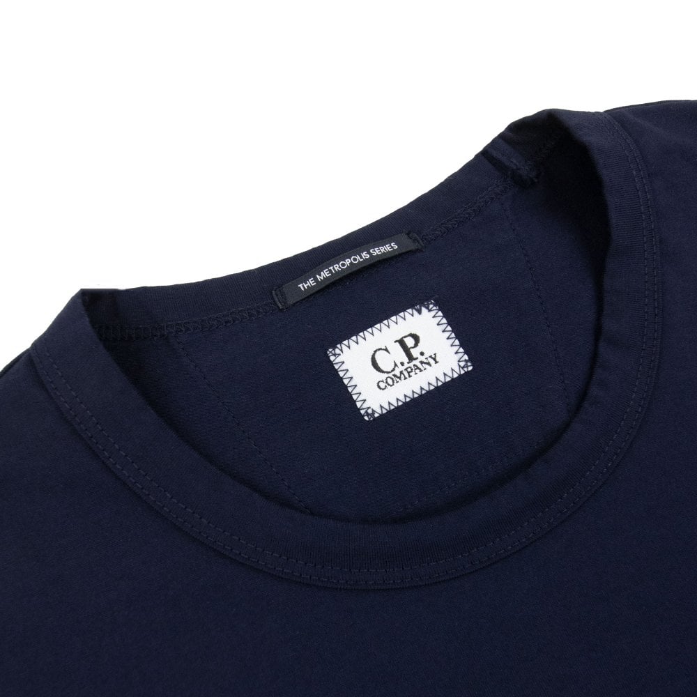 Cp Company 048A Metropolis Graphic Logo T-Shirt In Sky Captain