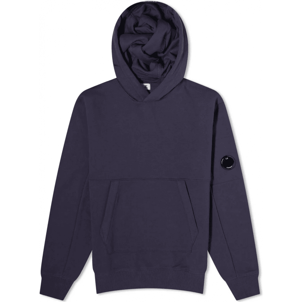CP Company 023A Heavy Lens Overhead Hoodie In Navy