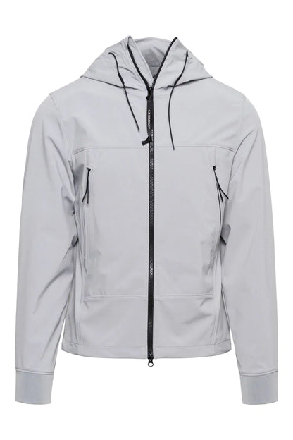 Cp Company S/S Goggle Soft Shell In Drizzle Grey
