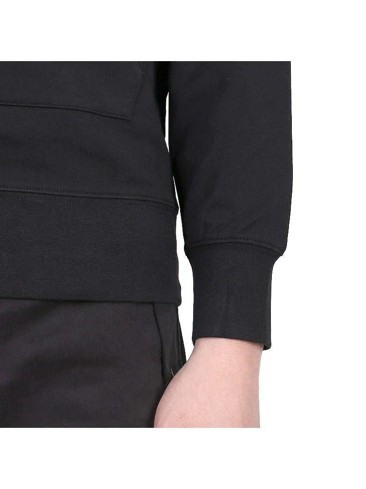 Cp Company Metropolis Series Stretch Material Overhead Hoodie In Black