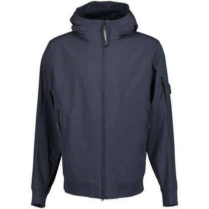 Cp Company S/S Lens Soft Shell Jacket In Navy