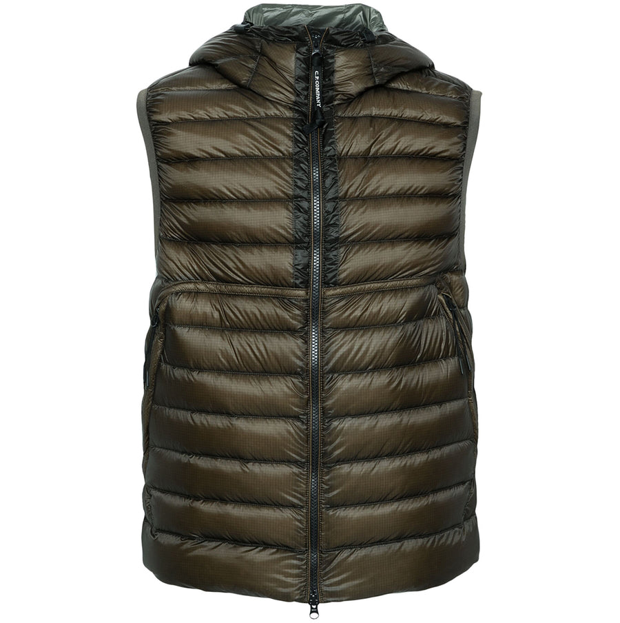 Cp Company D.D Shell Gilet In Grape Leaf