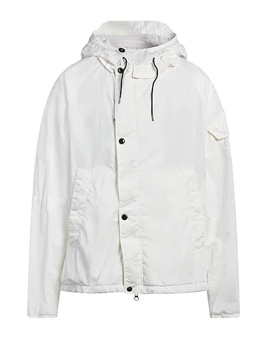 Cp Company Flatt Nylon Lens Jacket In White
