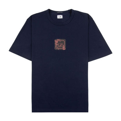 Cp Company 048A Metropolis Graphic Logo T-Shirt In Sky Captain