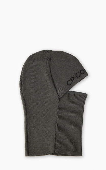 Cp Company Knitted Big Logo Balaclava Olive Night