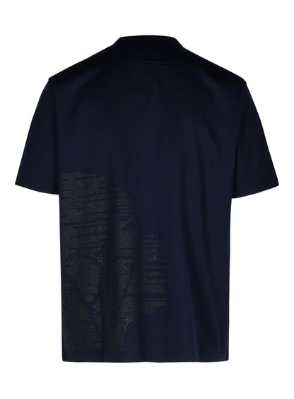 Cp Company 050A Metropolis Graphic Logo T-Shirt In Sky Captain