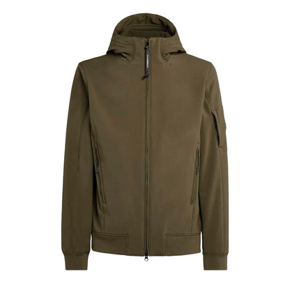 Cp Company Shell-R A/W Lens Jacket In Ivy Green