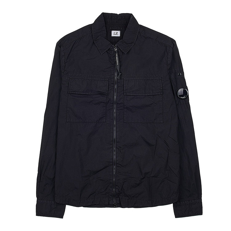 Cp Company Taylon L Chrome Lens Full Zip Shirt Black