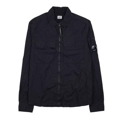 Cp Company Taylon L Chrome Lens Full Zip Shirt Black
