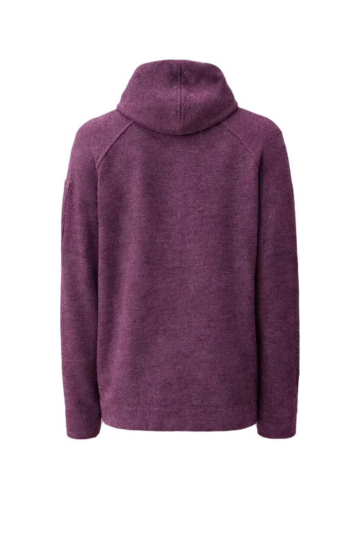 Cp Company Alpaca Wool Blend Lens Hooded Knit In Potent Purple