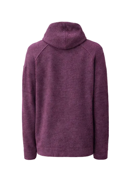 Cp Company Alpaca Wool Blend Lens Hooded Knit In Potent Purple