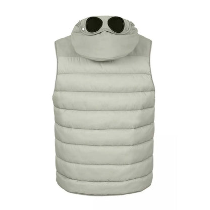Cp Company Mixed Shell-R Goggle Gillet In Silver Sage
