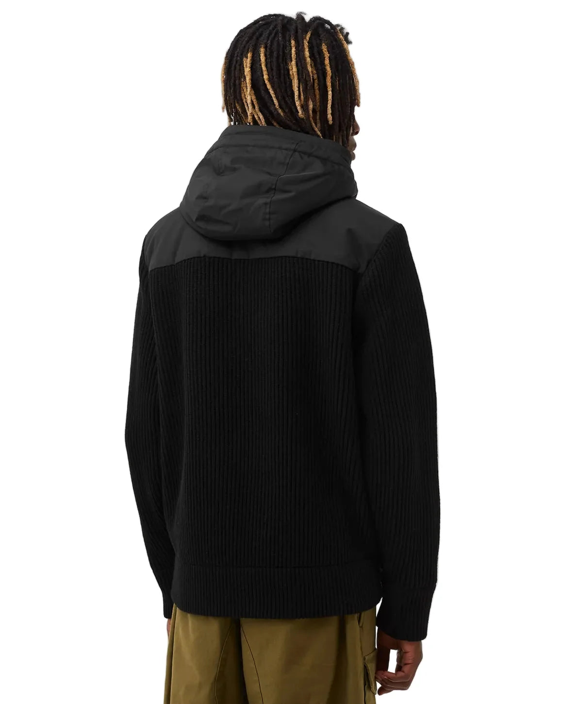 Cp Company Metropolis Series Mixed Lambswool Jacket in Black