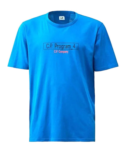 Cp Company 307A T-Shirt In Electric Blue