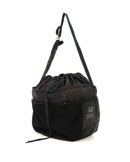 Cp Company X Clarks Original Lino Wax Travel Bag In Black