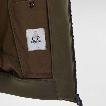 Cp Company Shell-R A/W Lens Jacket In Ivy Green
