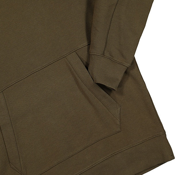 Cp Company 16cm Diagonal Raised Lens Overhead Hoodie In Ivy Green