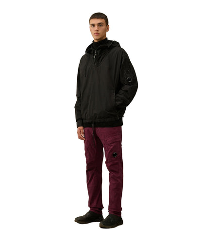 Cp Company Loose Fit Taylon L Hooded Smock In Black