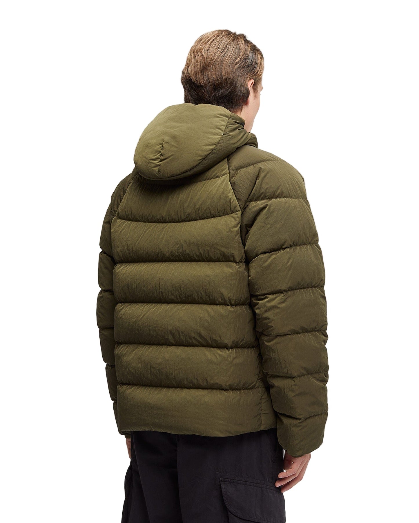 Cp Company Eco-Chrome R Goggle Down Jacket in Ivy Green