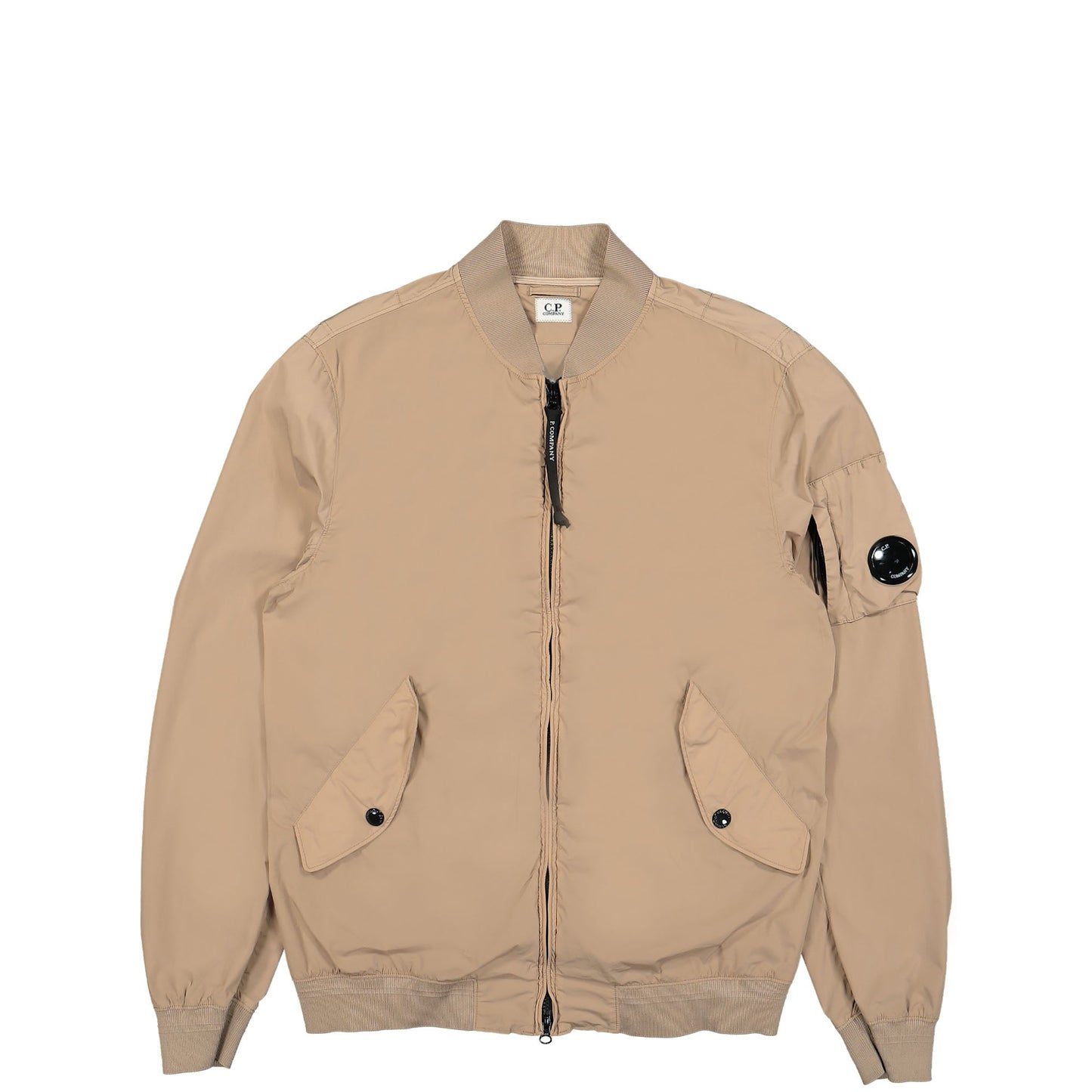 Cp Company Slim Fit Nycra-R Bomber Jacket In Cobblestone