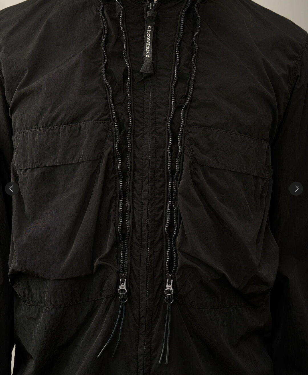 Cp Company 013A Chrome-R Lens Overshirt in Black