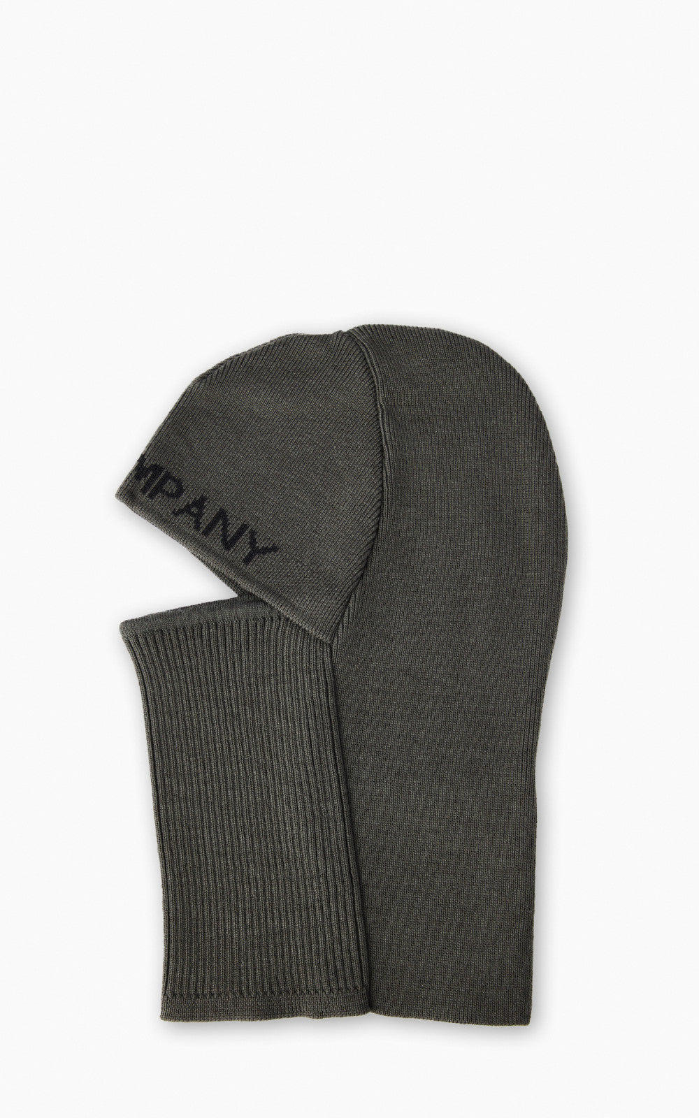 Cp Company Knitted Big Logo Balaclava Olive Night