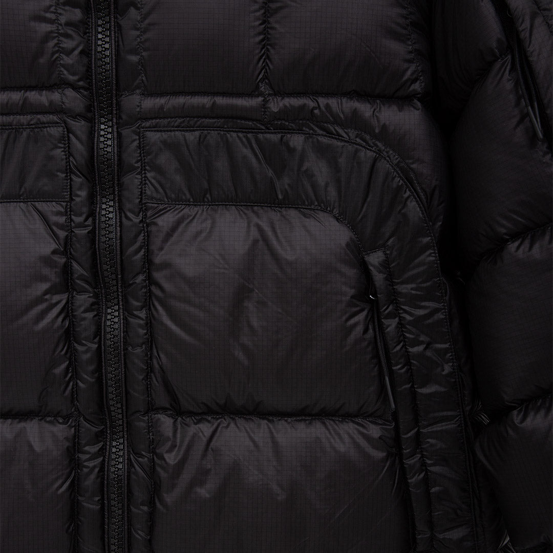 Cp Company 216A D.D Shell Short Hooded Down Jacket In Nightshade