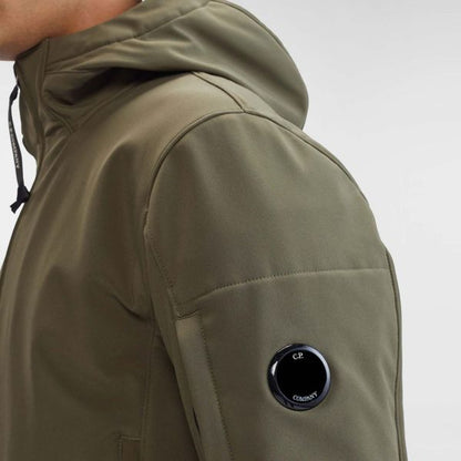 Cp Company Shell-R A/W Lens Jacket In Ivy Green