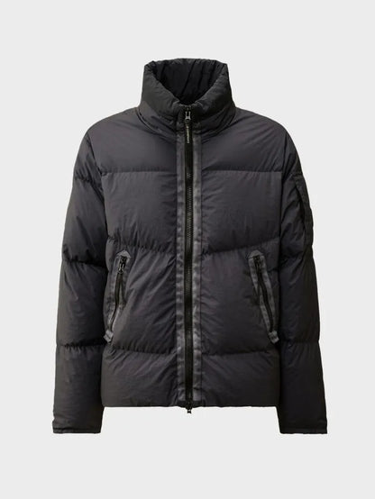 Cp Company 265A Lens Bi-Tm Down Jacket In Black Sand