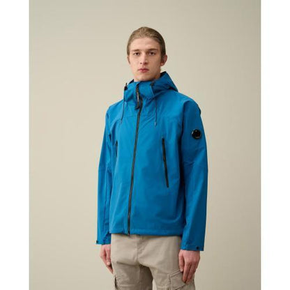 Cp Company Lightweight Lens Hooded Pro-Tek Jacket In Ink Blue