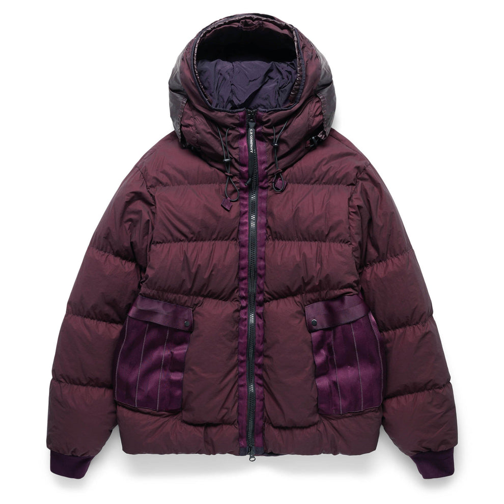 Cp Company 266A Goggle Bi-Tm Down Jacket In Potent Purple