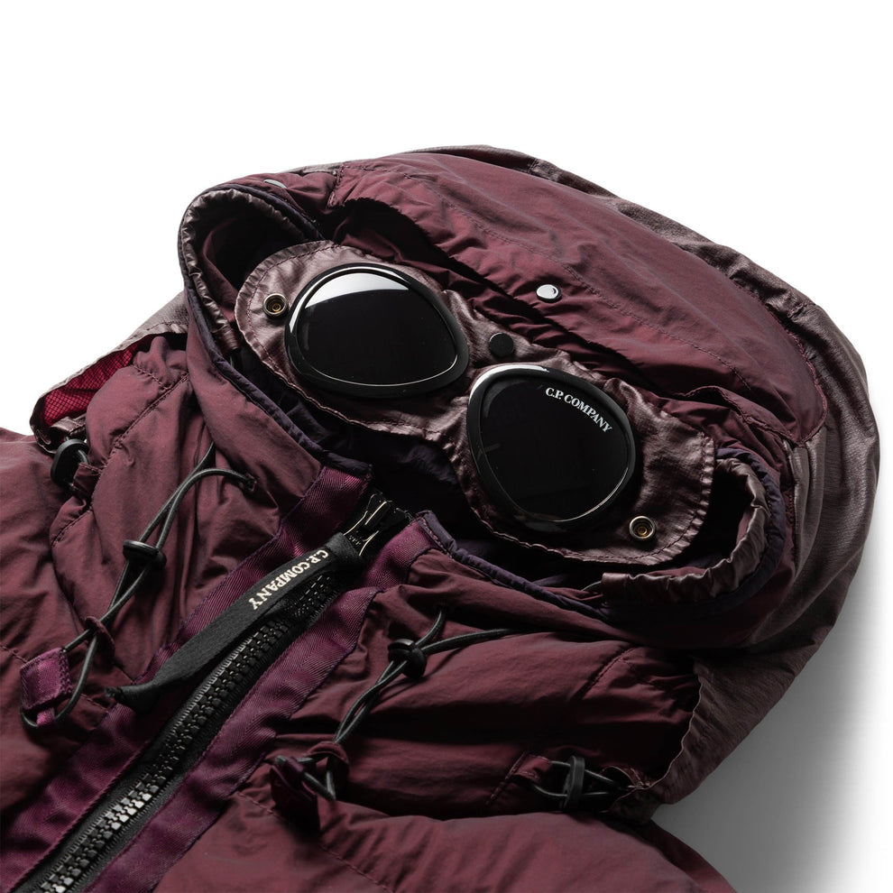 Cp Company 266A Goggle Bi-Tm Down Jacket In Potent Purple