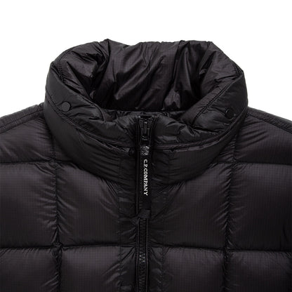 Cp Company 216A D.D Shell Short Hooded Down Jacket In Nightshade