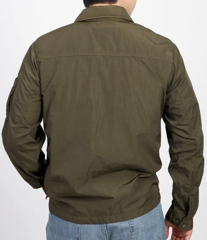 Cp Company 013A Chrome-R Lens Overshirt in Ivy Green