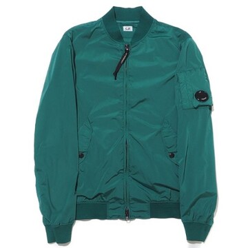 Cp Company Slim Fit Nycra-R Bomber Jacket In Frosty Green
