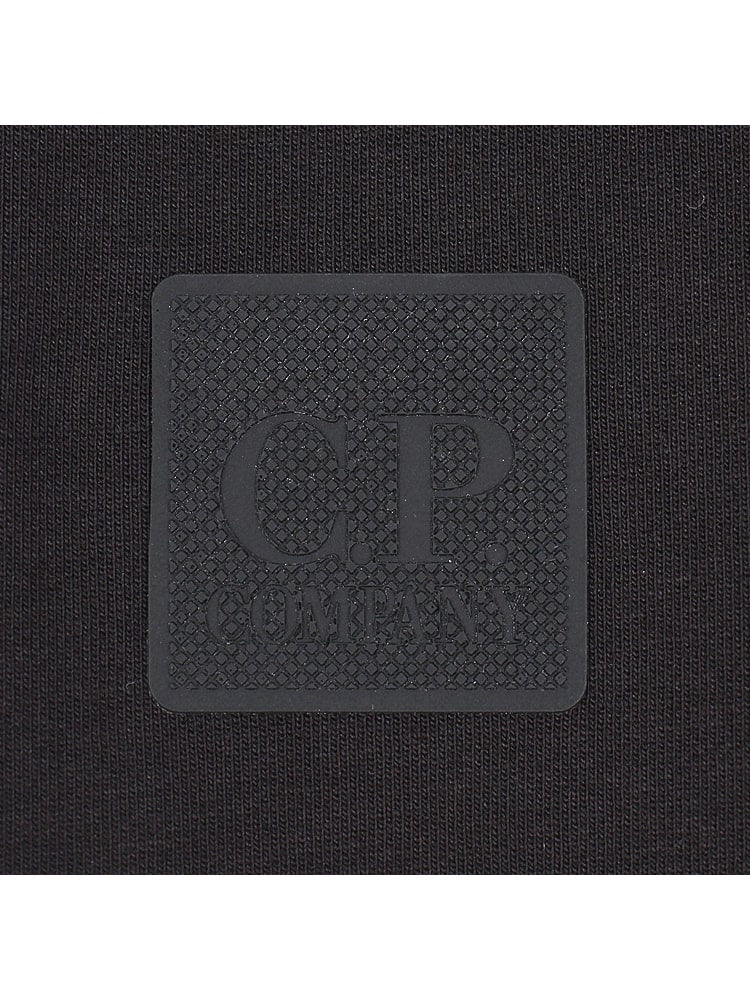 Cp Company Metropolis Series Stretch Material Overhead Hoodie In Black